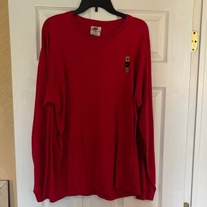 Nike Red Long Sleeve Tee Vintage